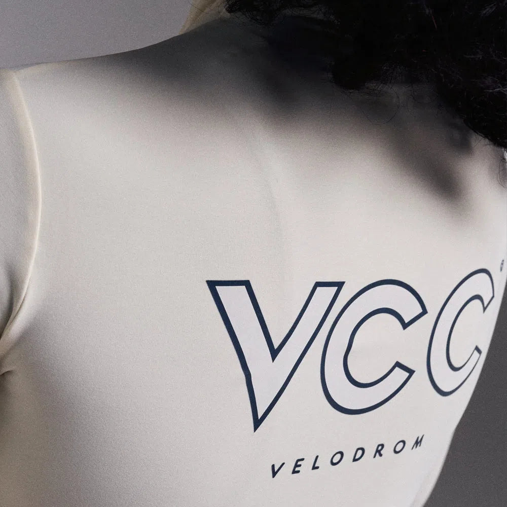 VELODROM VCC Thermal Long Sleeve Jersey AW23 - Classic Off White-Long Sleeve Jerseys-