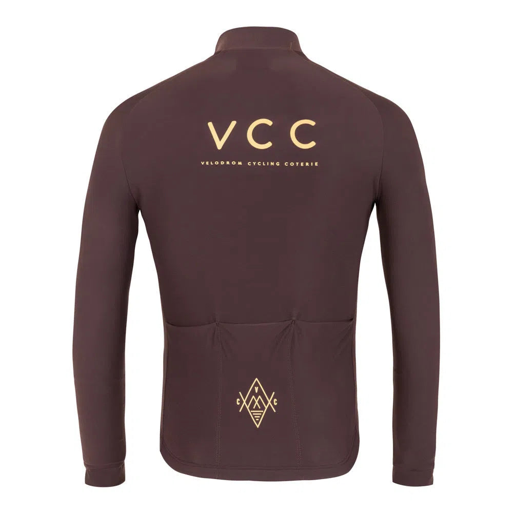 VELODROM VCC Thermal Long Sleeve Jersey - Garnacha-Long Sleeve Jerseys-