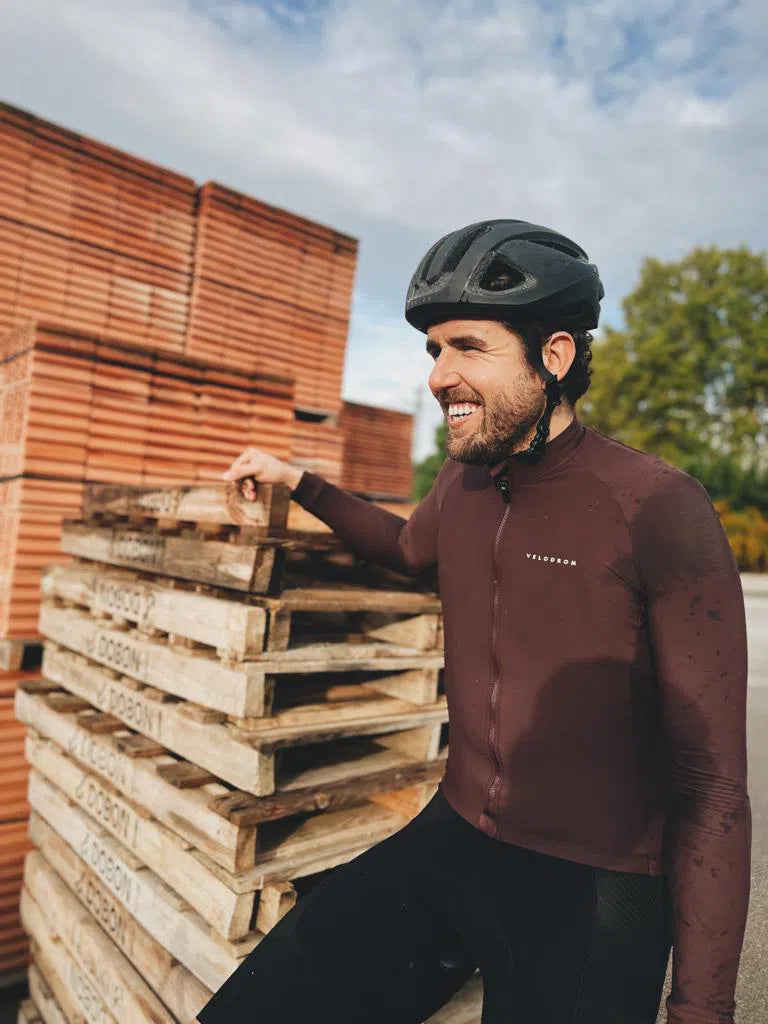 VELODROM VCC Thermal Long Sleeve Jersey - Garnacha-Long Sleeve Jerseys-