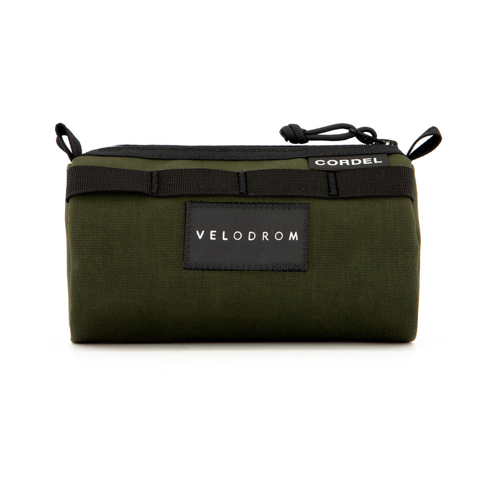 VELODROM by Cordel Durum Mini Handlebar Bag - Classic Graphic Olive-Handlebar Bags-65198498168189