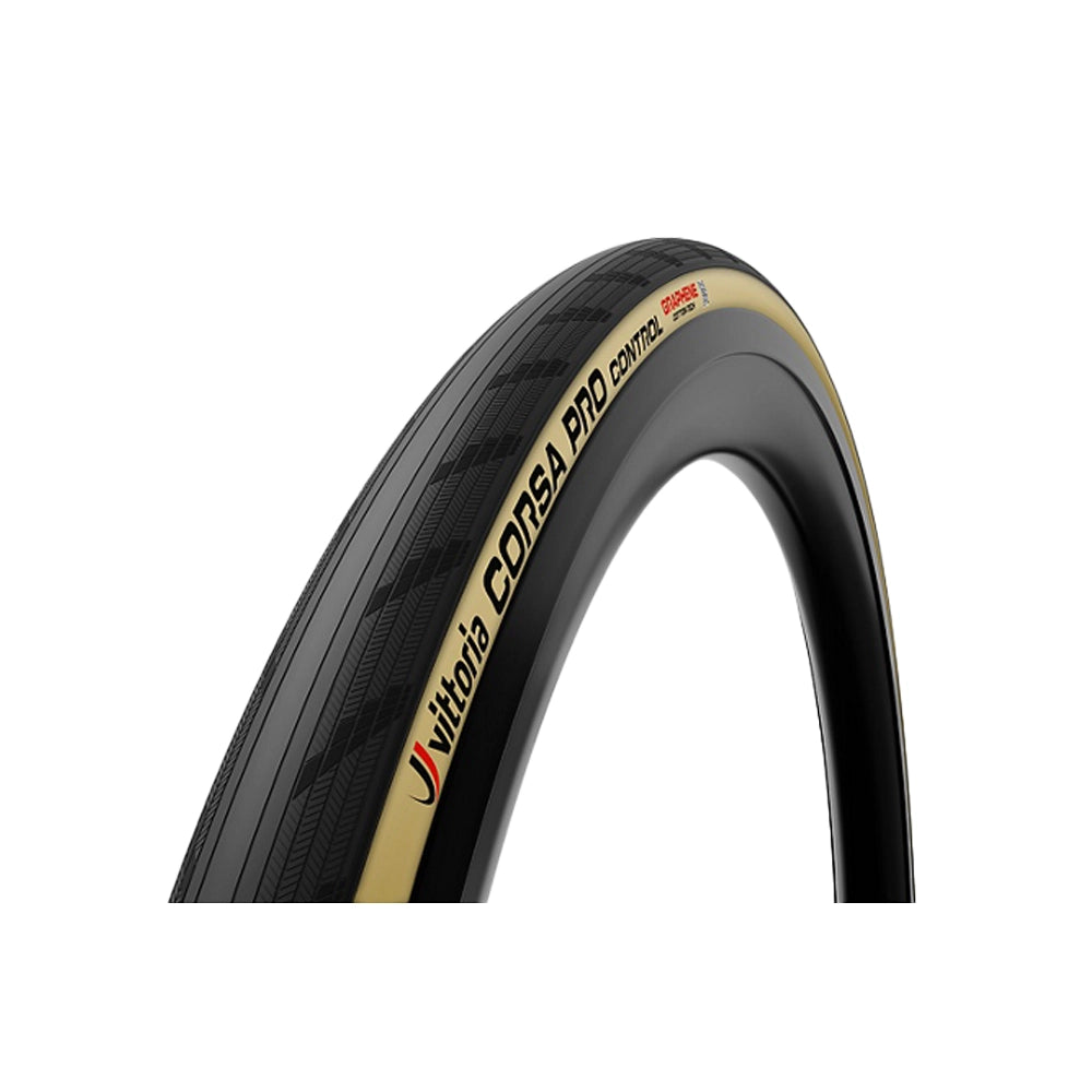 VITTORIA Road Tyre Corsa Pro Control Graphene TLR - Beige-Road Tyres-