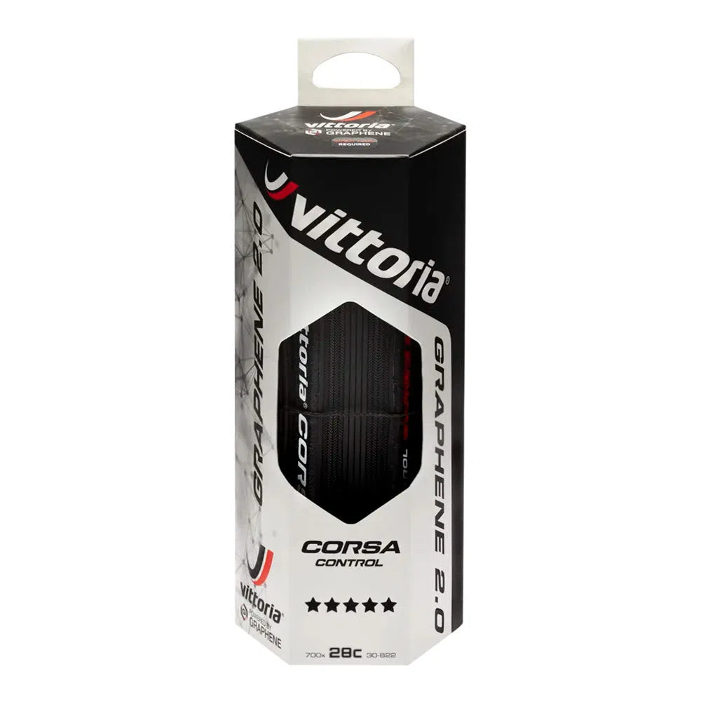 VITTORIA Tyres Corsa Control Graphene 2.0 - Black-Road Tyres-