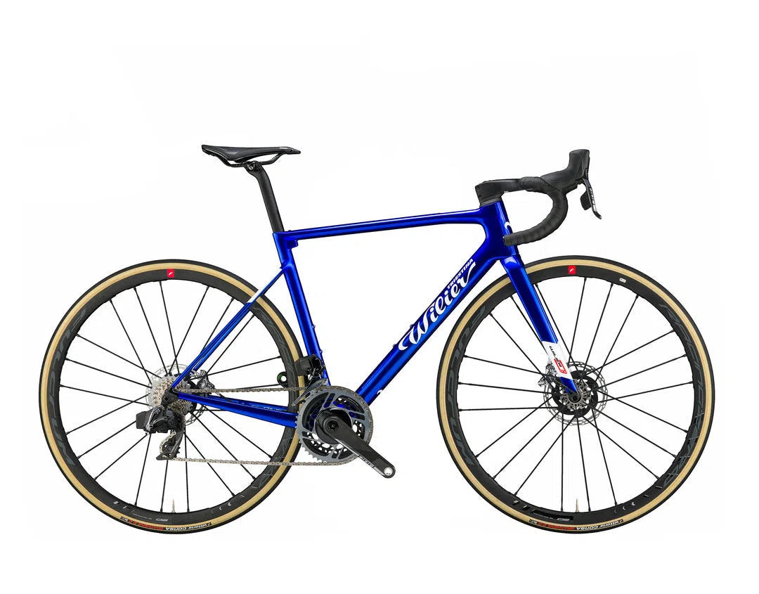 Wilier 0 SLR Force Axs Disc + SHIMANO RS170 wheels - Admiral Blue Glossy-Complete Road Bikes-