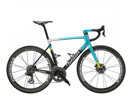 Wilier 0 SLR Force Axs Disc + SLR38KC CARBON DISC - Astana pro team replica Default Velodrom Barcelona 