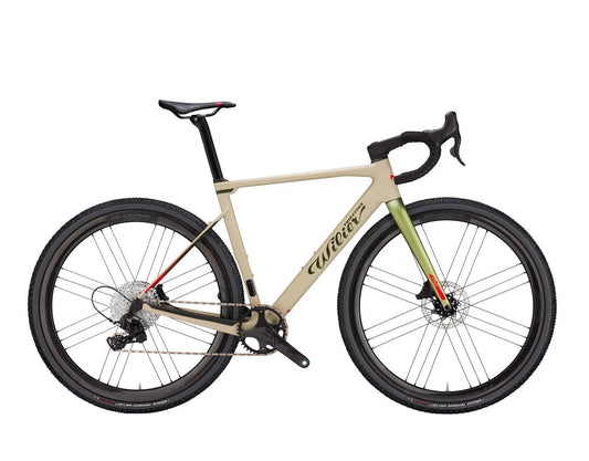 WILIER COMPLETE BIKE RAVE SLR Sram XPLR AXS 0 bar - Sand/Green Matt-Complete Gravel Bikes-