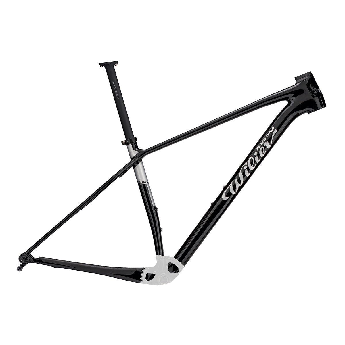 WILIER Usma SLR Frameset - Black/Grey Glossy-Framesets-34287689