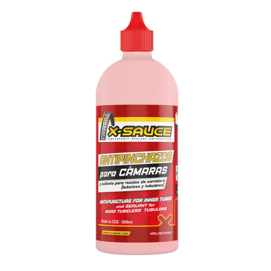 XSauce Sealant Liquid for Route Tubeless 500ml - Red-Tubeless Liquid-8436591210023