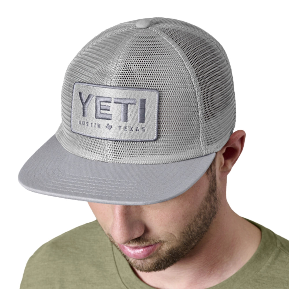 YETI Logo Austin Mesh Hat - Grey-Caps-888830242445