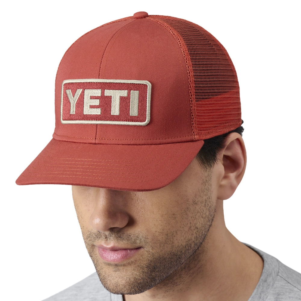 YETI Logo Badge F22 Trucker Hat - Indigo-Caps-888830224953