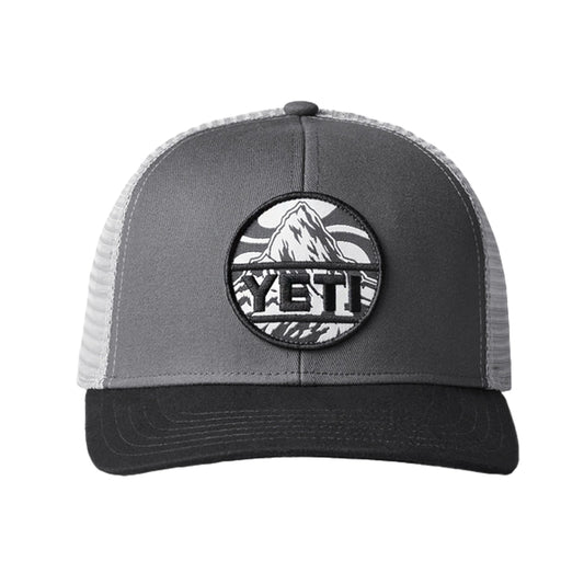 YETI Mountain Badge Trucker Hat - Black-Caps-888830197905