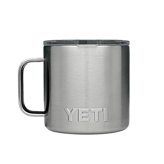 YETI Rambler 14 OZ 414 ML MUG - Stainless Steel-Drinkware-888830129111