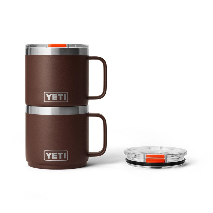 YETI Rambler 14 OZ 414 MS Stackable Mug 2.0 - Wetlands Brown