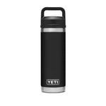 YETI Rambler 18 OZ 532 ML Bottle With Chug Cap - Black-Drinkware-888830076927