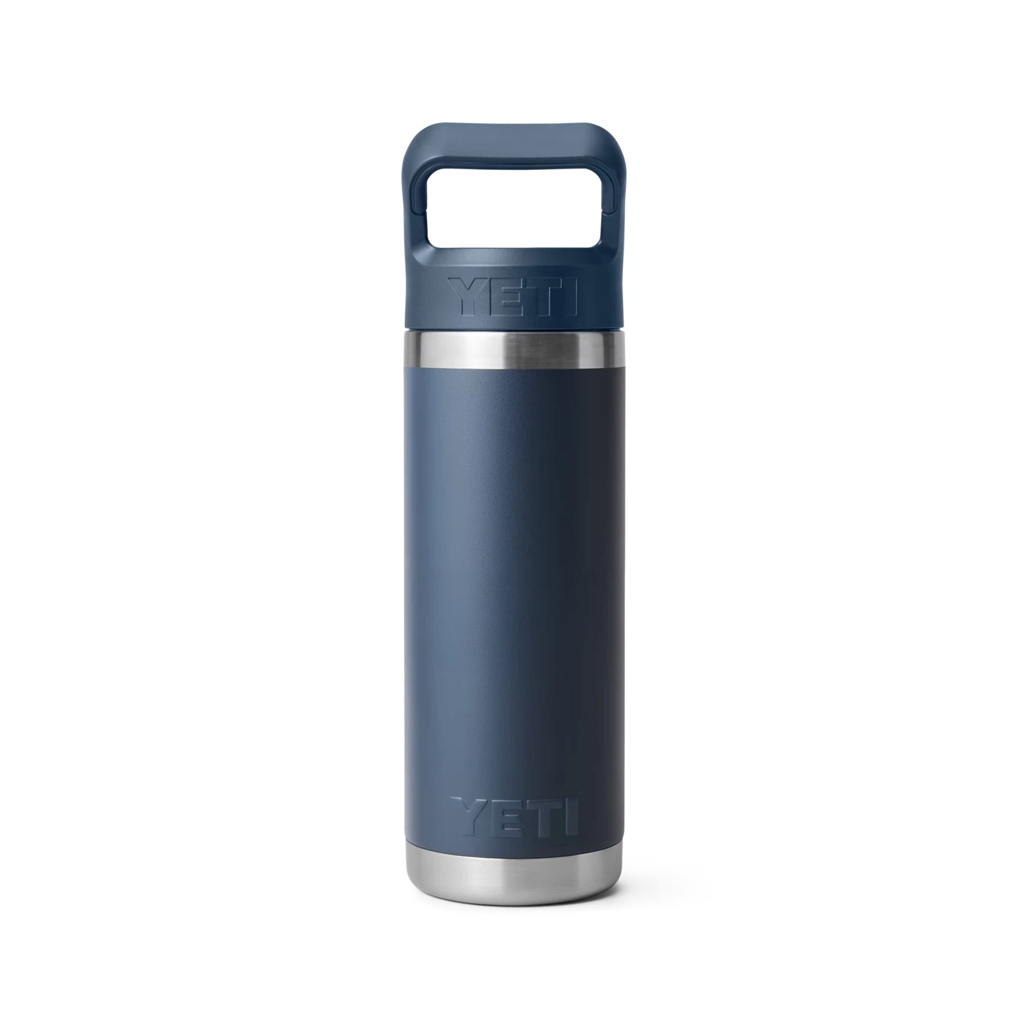 YETI Rambler 18oz/532m Bottle with Straw Cap - Navy-Drinkware-888830277140