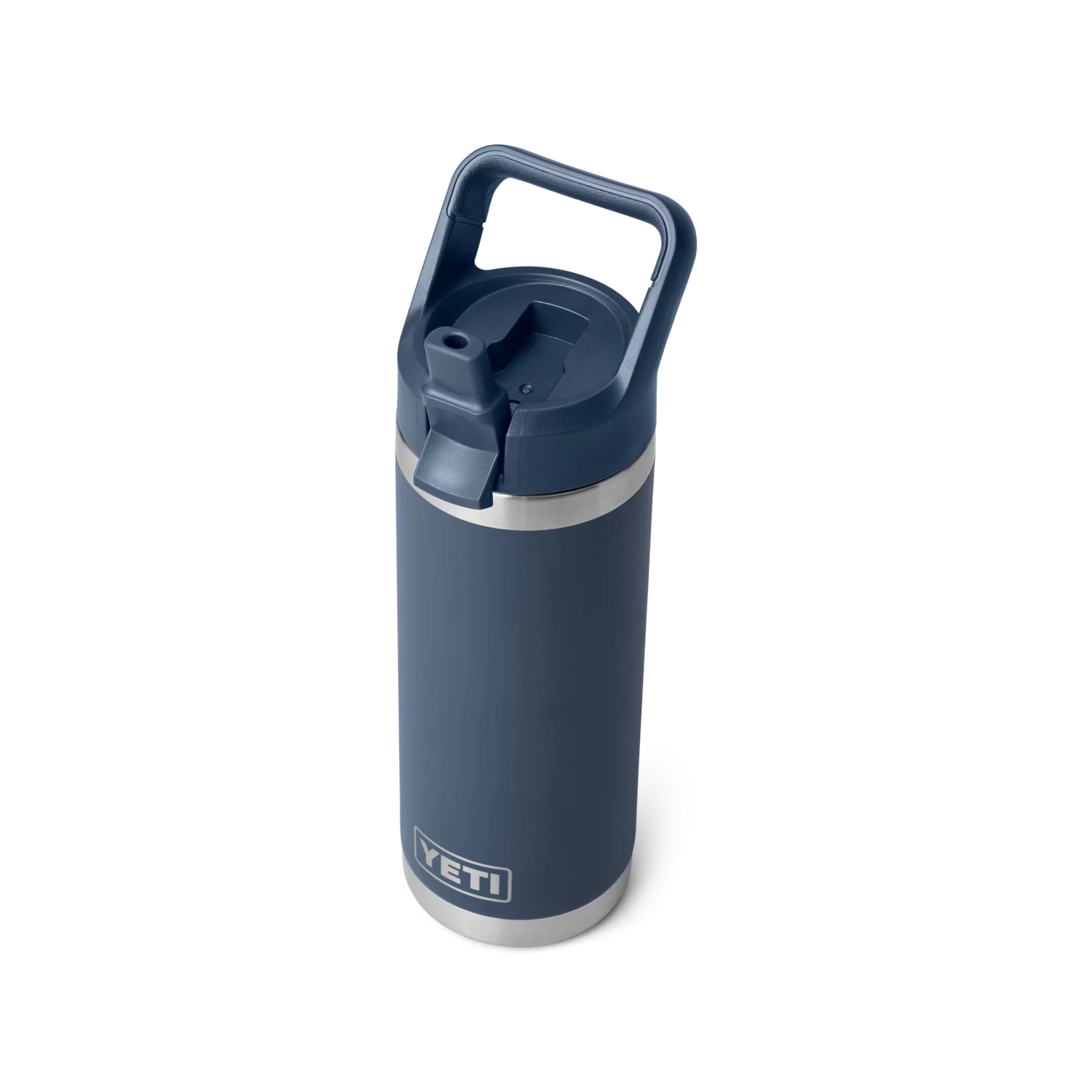 YETI Rambler 18oz/532m Bottle with Straw Cap - Navy-Drinkware-888830277140