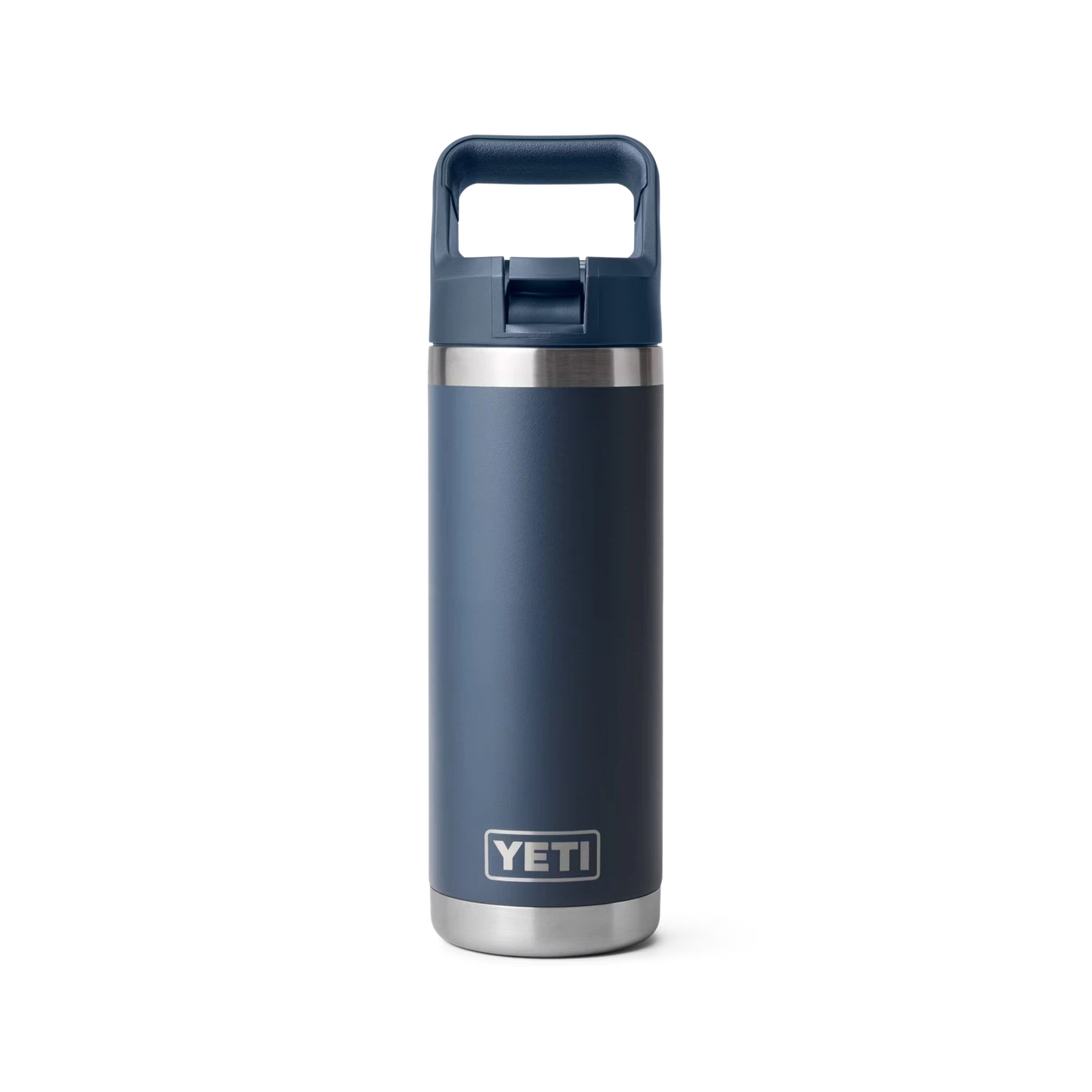 YETI Rambler 18oz/532m Bottle with Straw Cap - Navy-Drinkware-888830277140