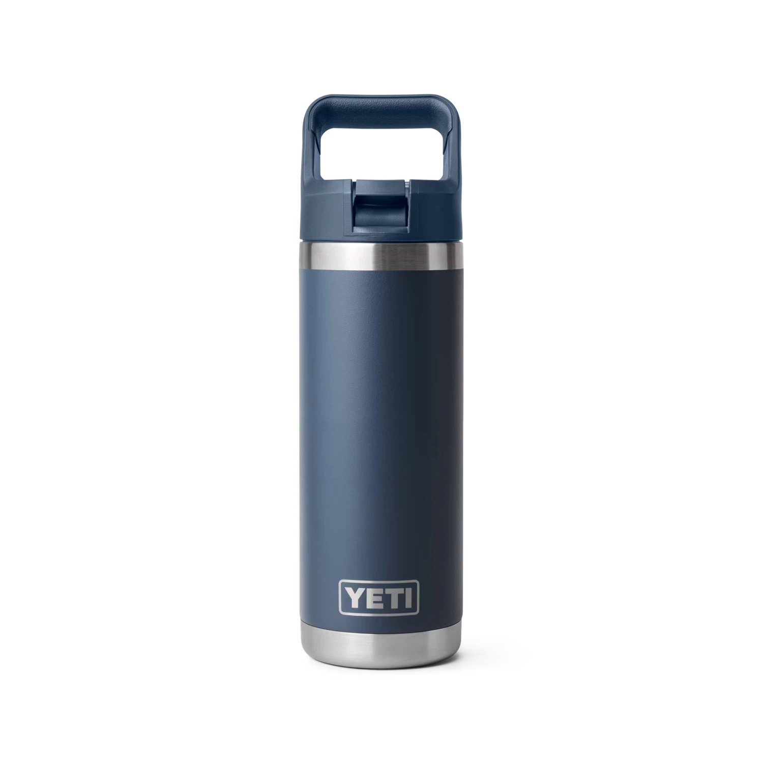 YETI Rambler 18oz/532m Bottle with Straw Cap - Navy-Drinkware-888830277140