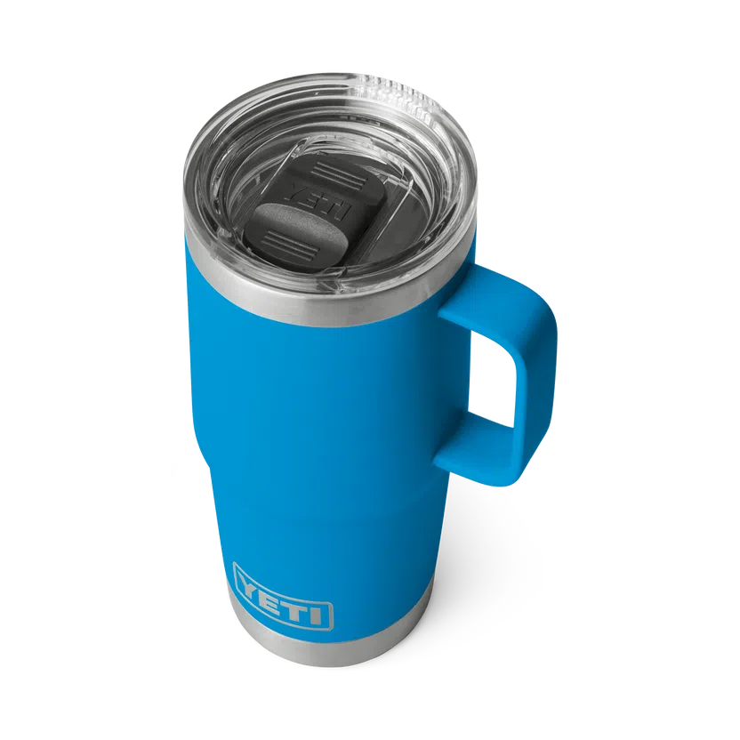 YETI Rambler 20oz 591ml Travel Mug - Big Wave Blue-Drinkware-888830326886