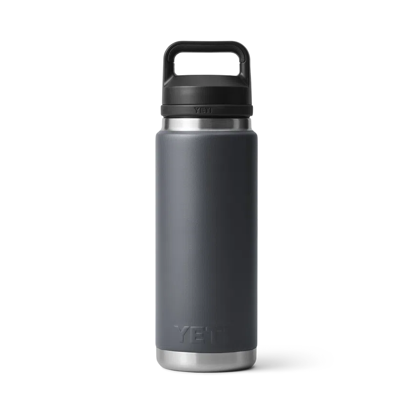 YETI Rambler 26 OZ 760ml Bottle With Chug Cap - Charcoal-Drinkware-888830212448