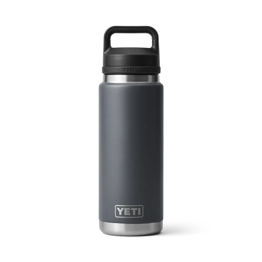 YETI Rambler 26 OZ 760ml Bottle With Chug Cap - Charcoal-Drinkware-888830212448