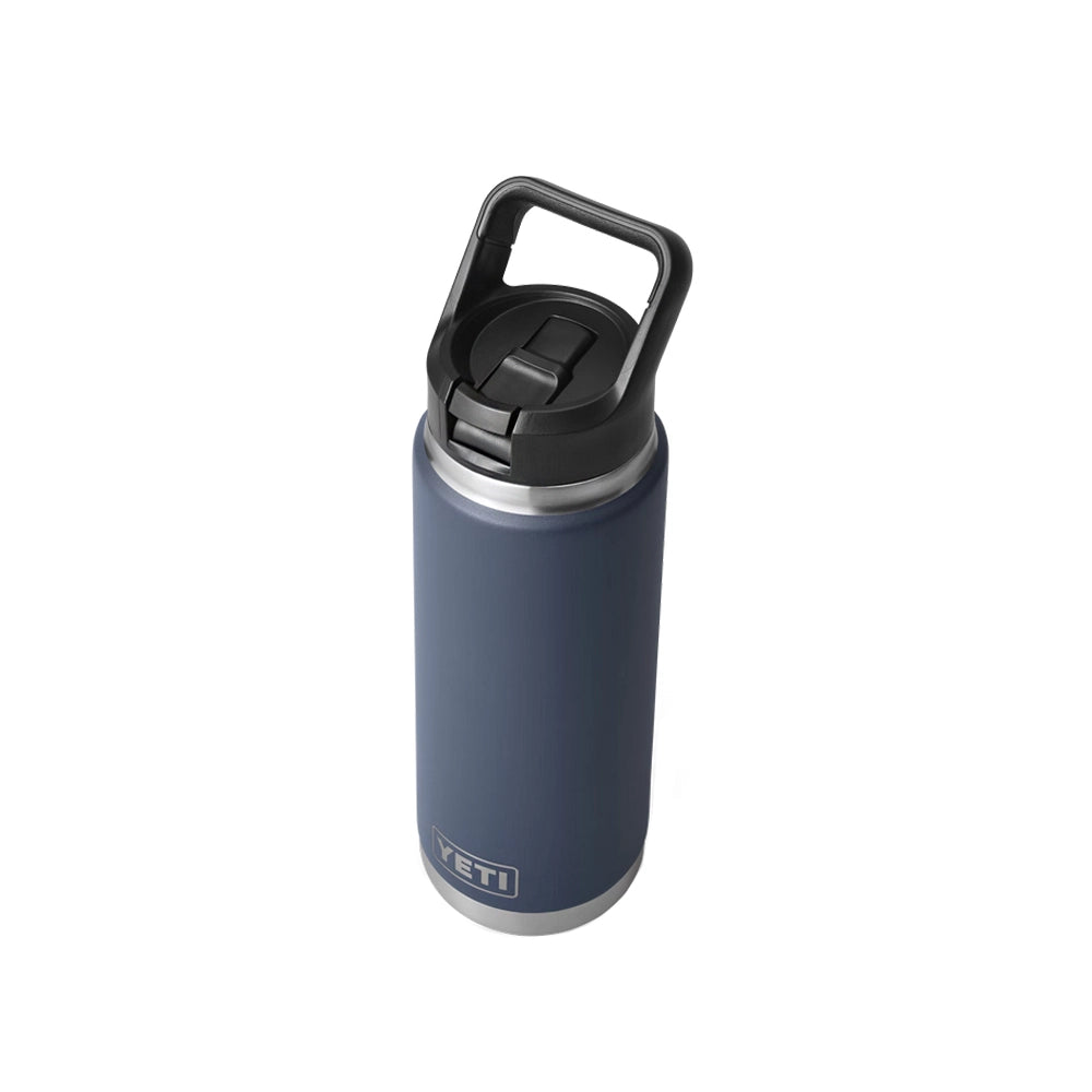 YETI Rambler 26 OZ 769 ML Bottle With Straw Cap - Navy-Drinkware-888830276839