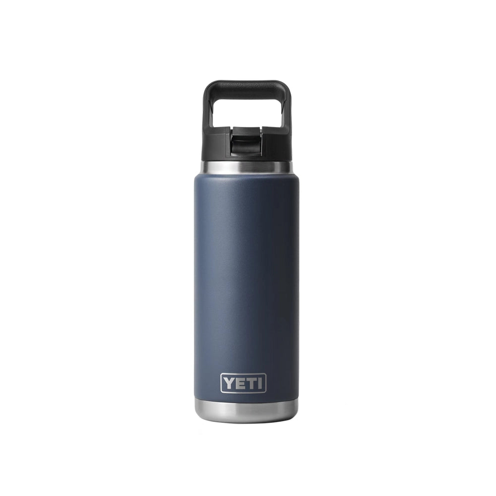 YETI Rambler 26 OZ 769 ML Bottle With Straw Cap - Navy-Drinkware-888830276839