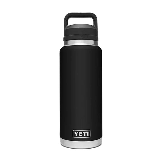 YETI Rambler 36 OZ 1 L Bottle With Chug Cap - Black-Drinkware-888830077085