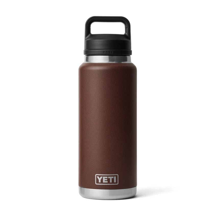 YETI Rambler 36 OZ 1 L Bottle With Chug Cap - Wetlands Brown