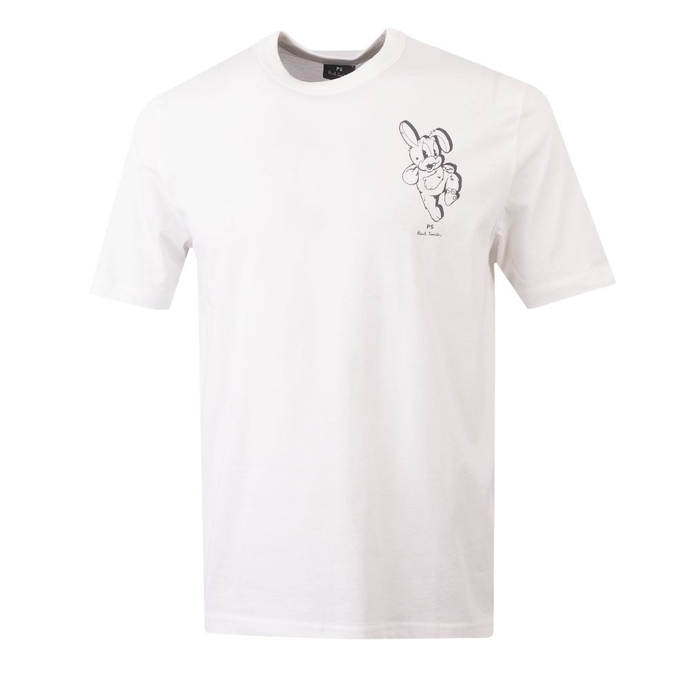 PAUL SMITH Tshirt SS Reg Fit Bunny Body - Off White-T-Shirts-94482054