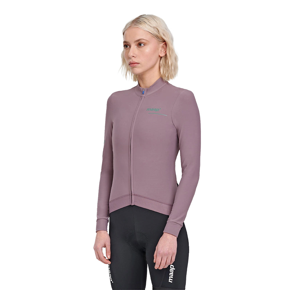 MAAP Training Thermal LS Women Jersey - Raisin AW2022-Women Long Sleeve Jerseys-