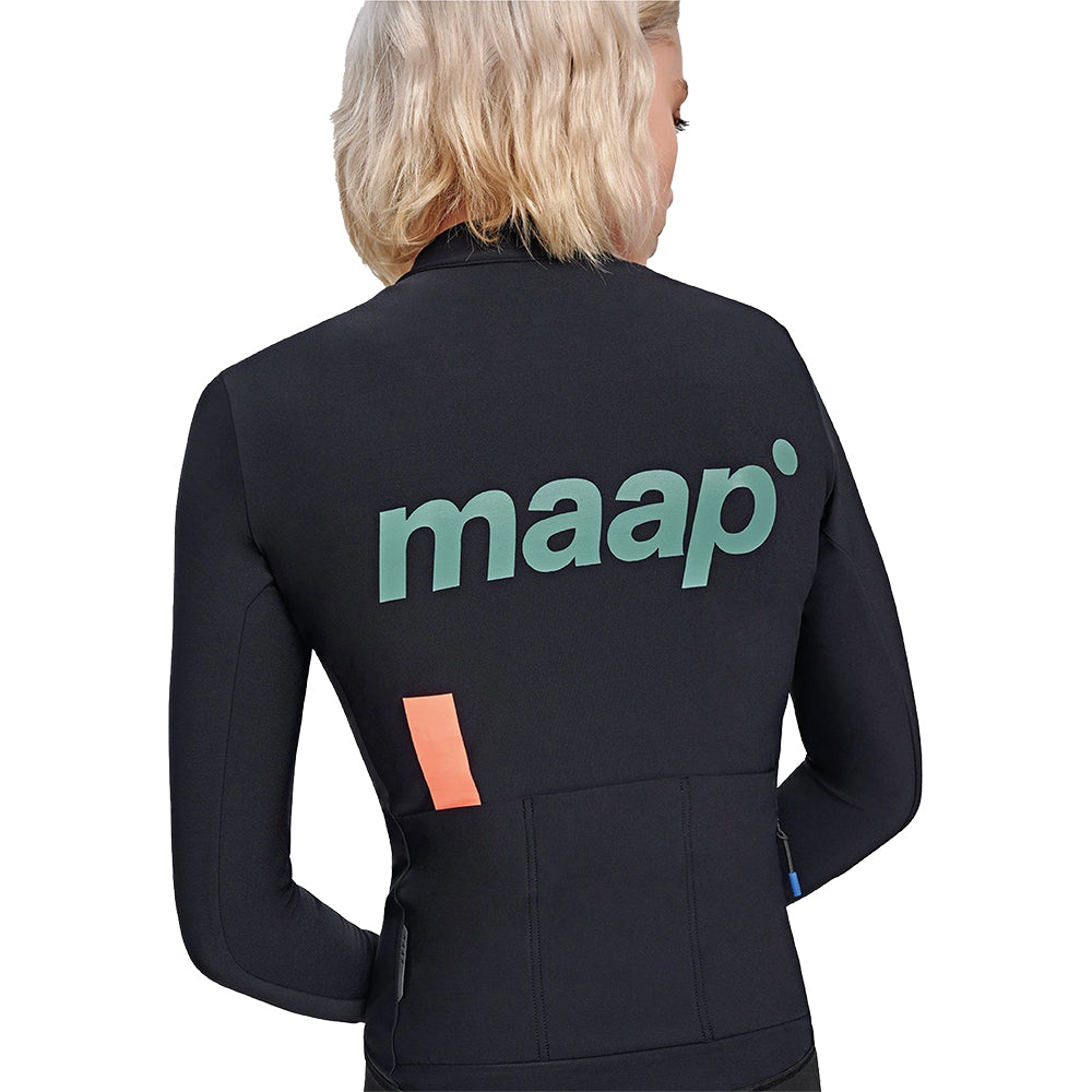 MAAP Training Thermal LS Women Jersey - Black AW2022-Women Long Sleeve Jerseys-