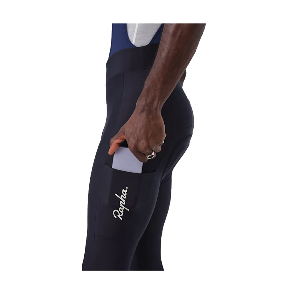 RAPHA Core Cargo Winter Tights with Pad AW23 - SNV Dark Navy/Navy-Velodrom