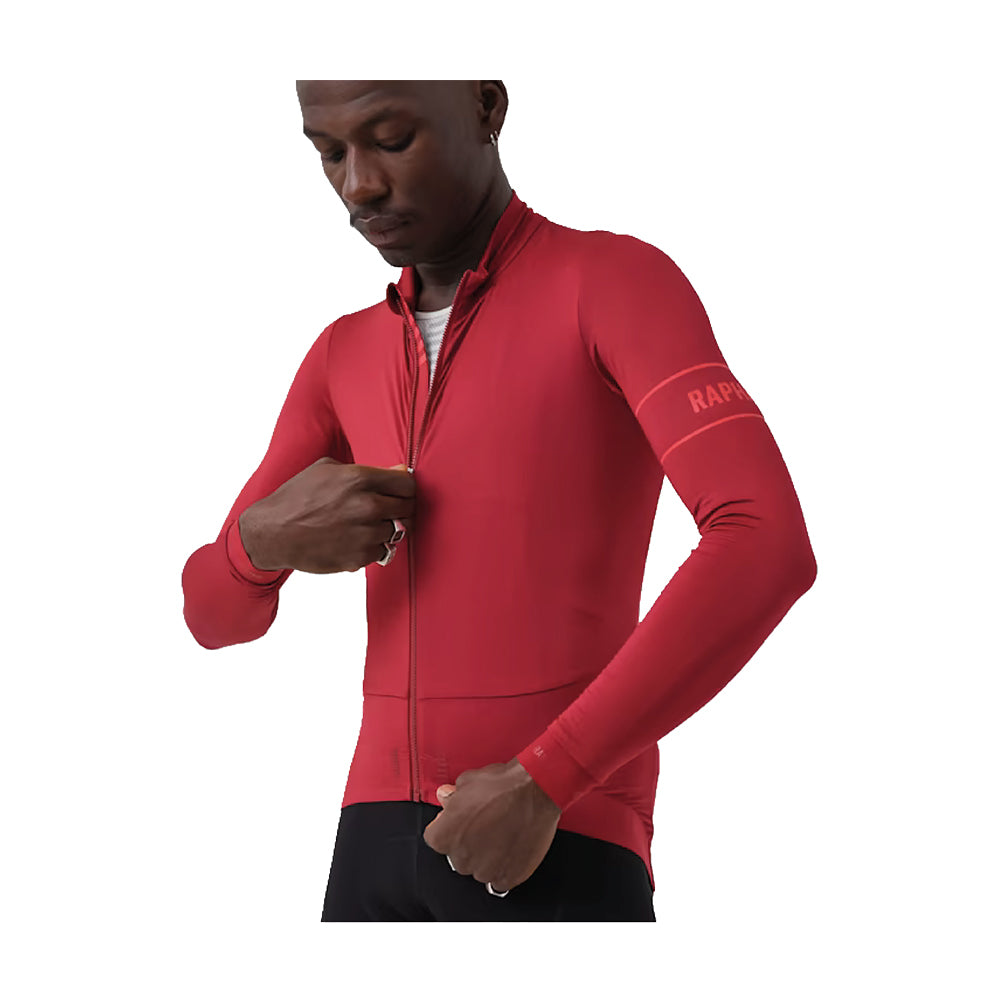RAPHA Pro Team Long Sleeve Thermal Jersey AW2023 - BFS Dark Red
