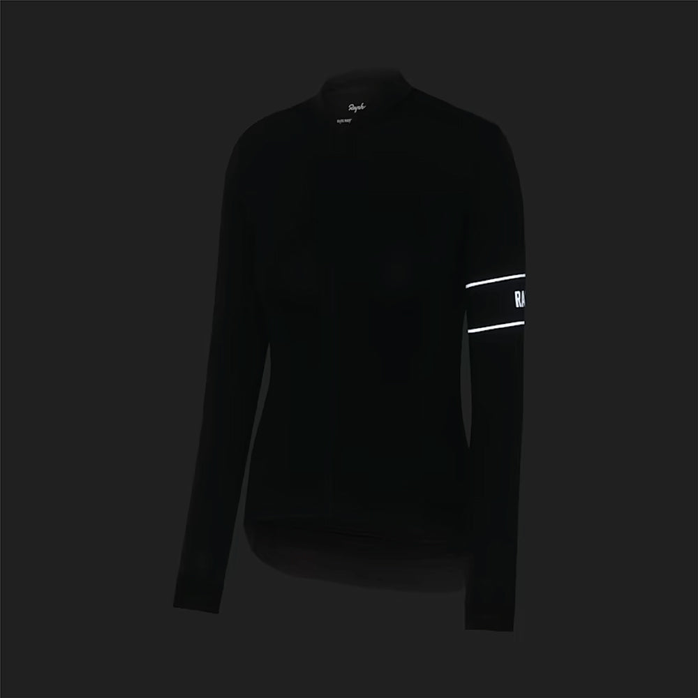 RAPHA Pro Team Thermal Long Sleeve Women Jersey - BLW Black-Velodrom