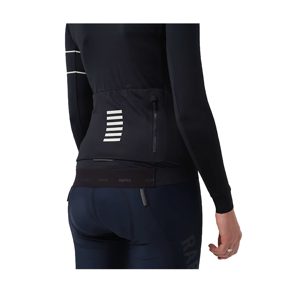 RAPHA Pro Team Thermal Long Sleeve Women Jersey - BLW Black-Velodrom