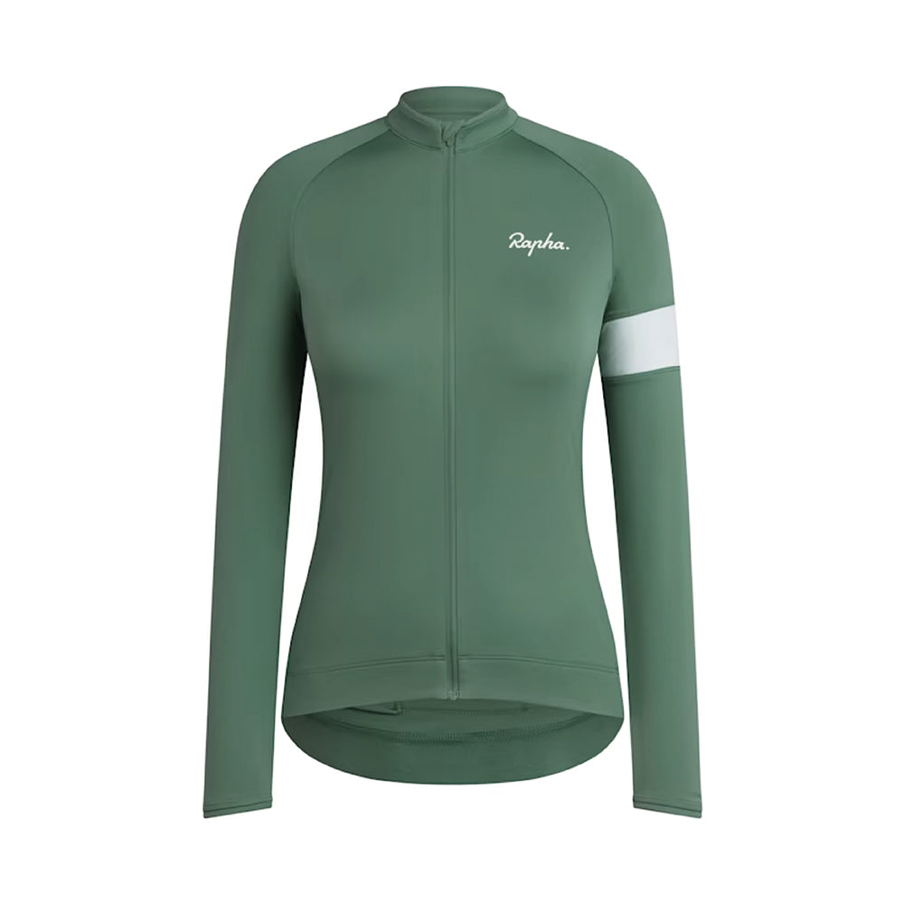 RAPHA Core Long Sleeve Women Jersey - DGW Dark Green-Velodrom