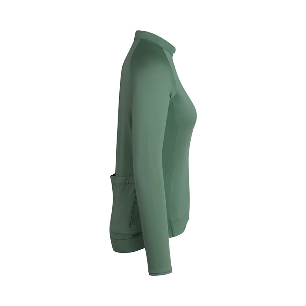 RAPHA Core Long Sleeve Women Jersey - DGW Dark Green-Velodrom