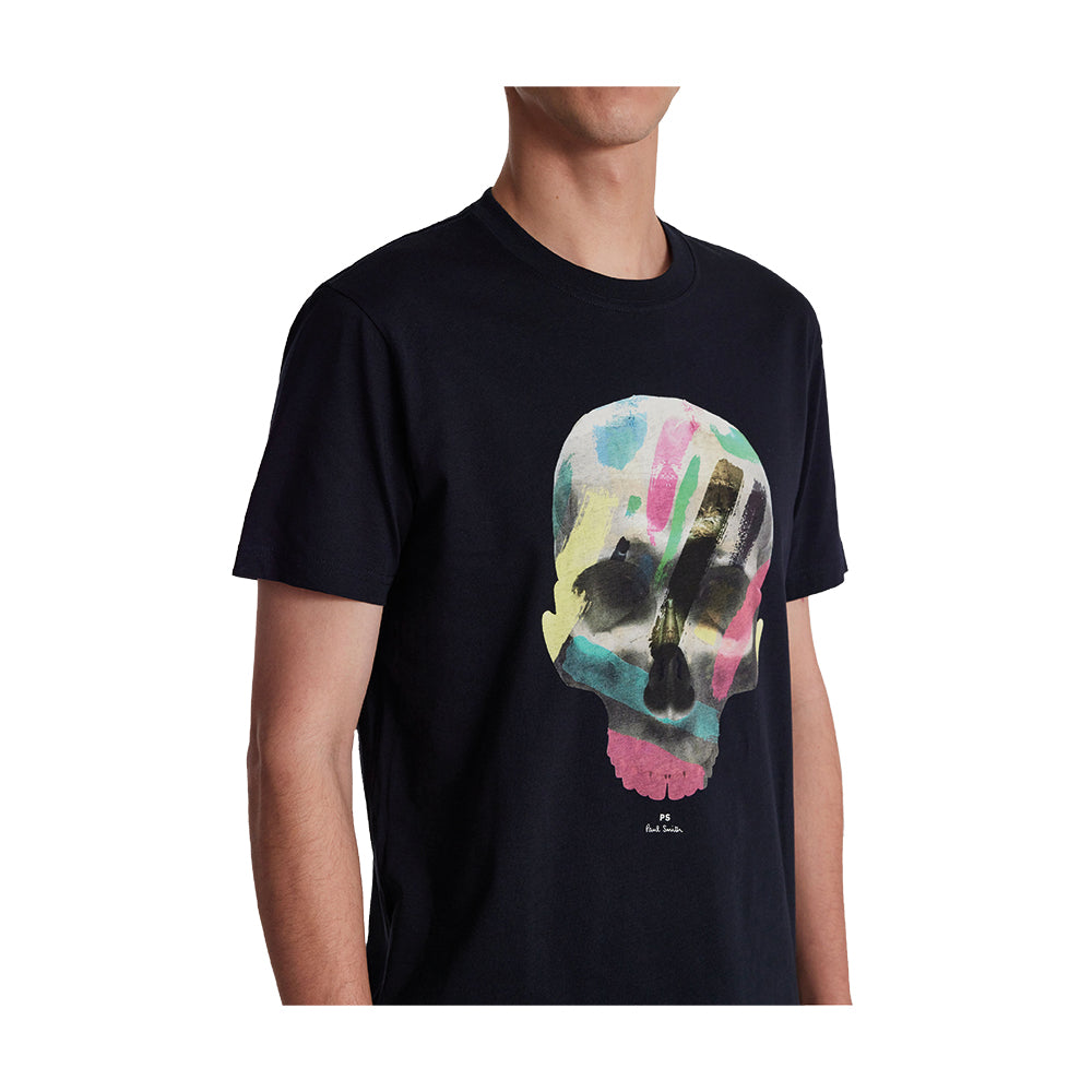 PAUL SMITH Tshirt Slim Fit Skull - Black-T-Shirts-
