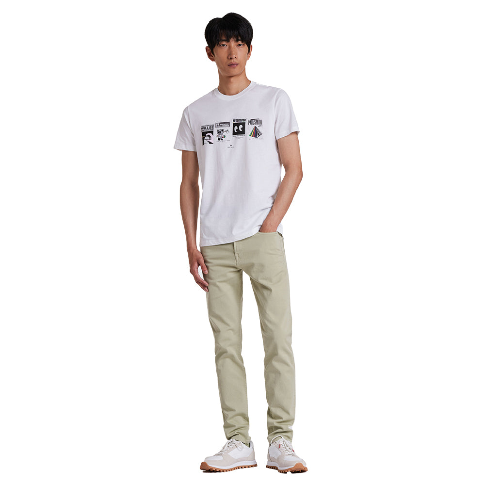 PAUL SMITH Tshirt SS Reg Fit Futurismo - White-T-Shirts-