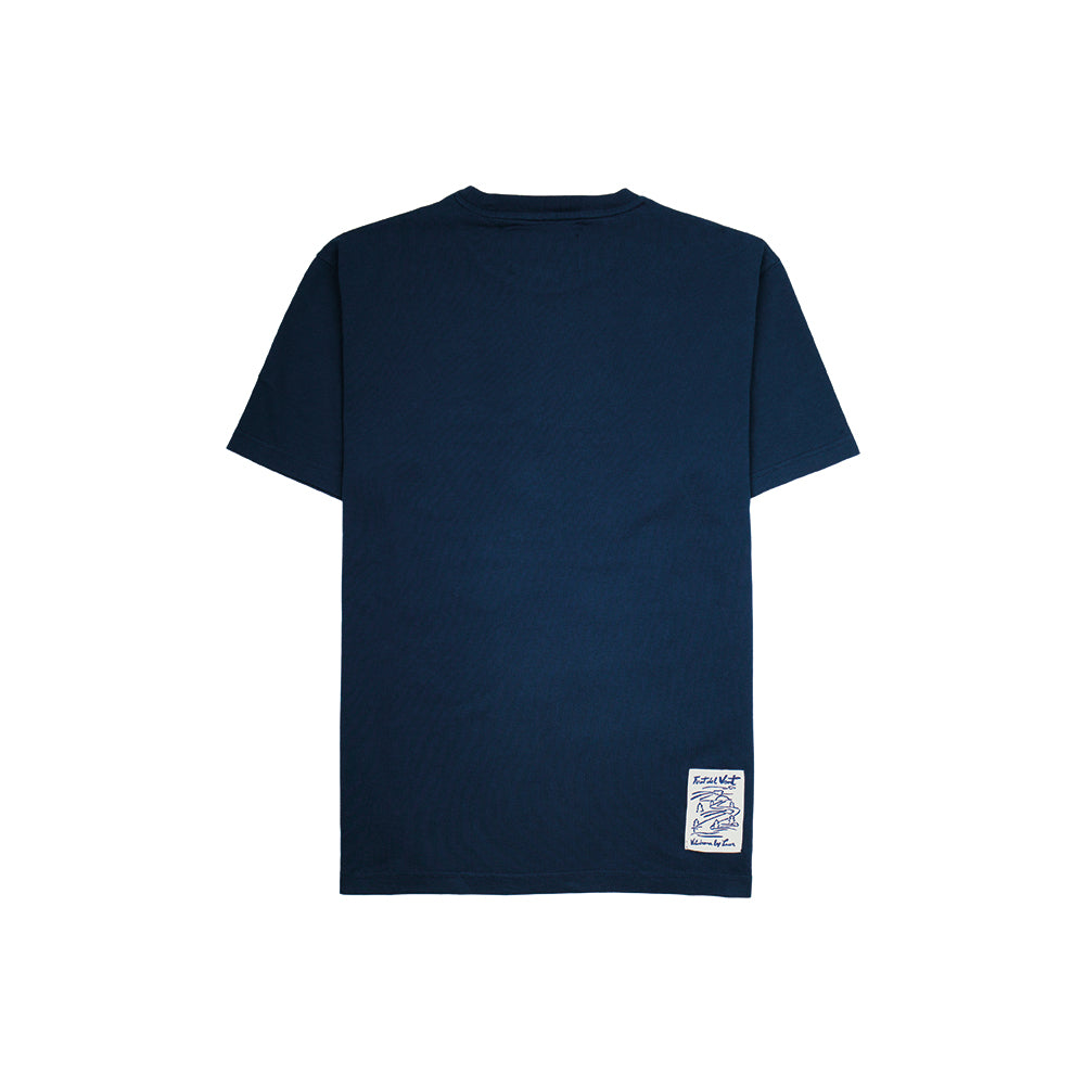 VELODROM by LASER Forat Del Vent Tshirt - Navy-T-Shirts-