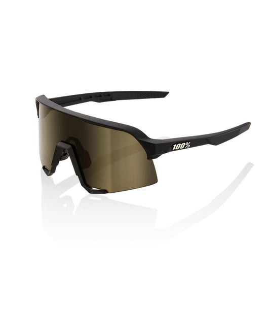 RIDE 100% Eyewear S3 Soft Tact Black - Soft Gold Lens-Eyewear-41400966