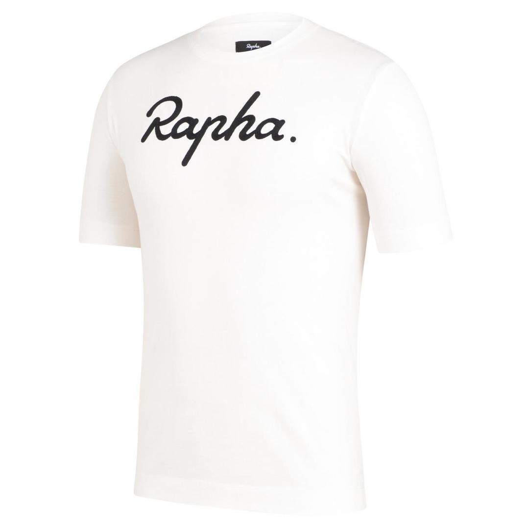 RAPHA Logo Tshirt AW23 - WHT White/Black-Velodrom