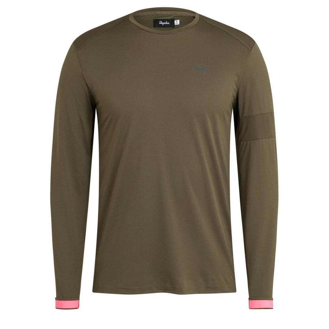 RAPHA Long Sleeve Technical Tshirt - OLN Green-Velodrom