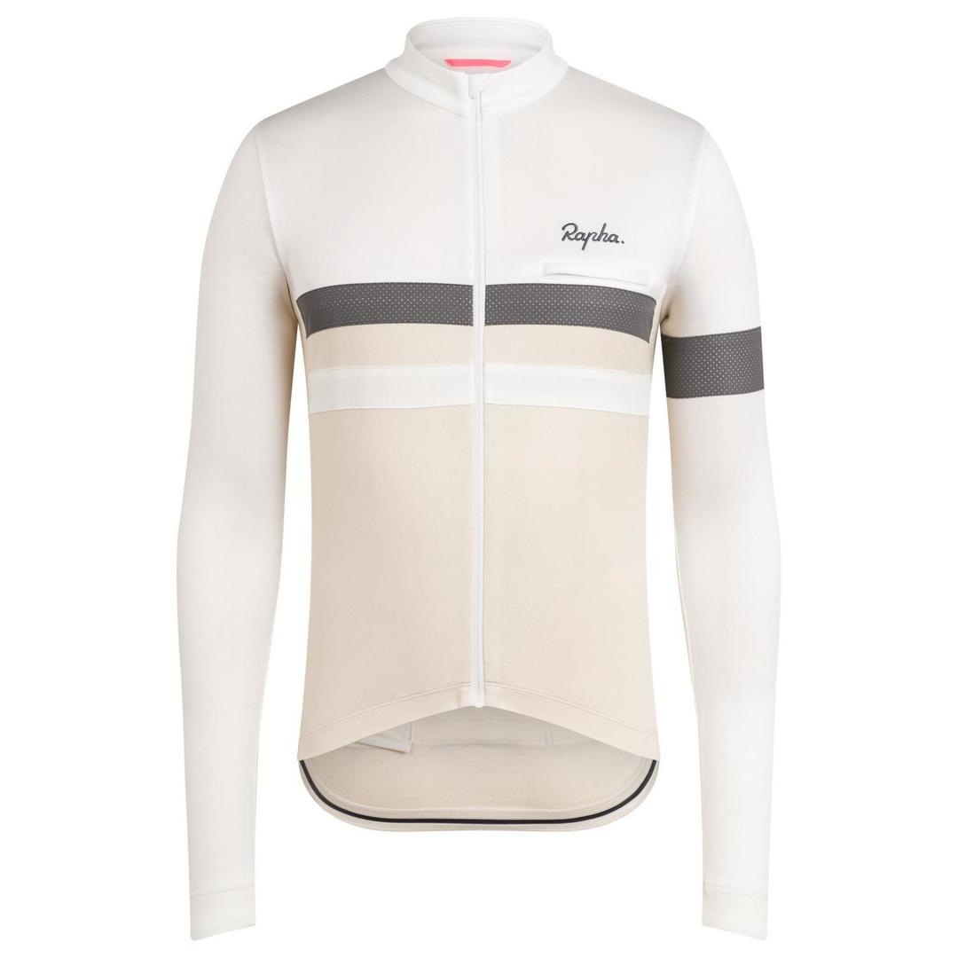 RAPHA Brevet Long Sleeve Jersey - WHT White-Velodrom