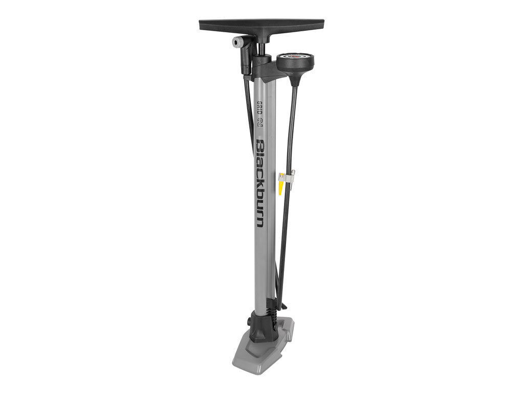 BLACKBURN Floor Pump Grid 2 - Grey-Floor Pumps-768686346491