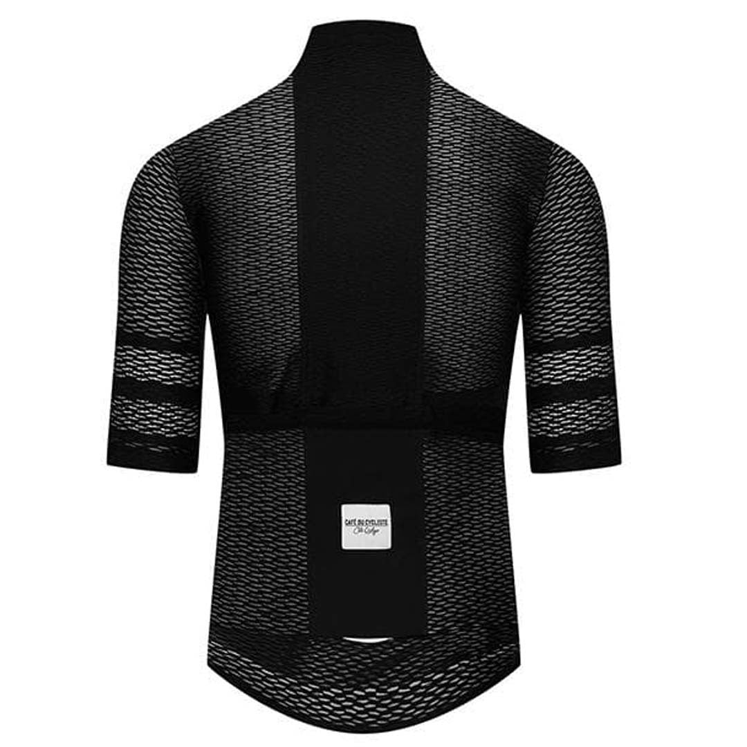 CAFE DU CYCLISTE Christelle Ultralight Cycling Jersey - Black-Jerseys-