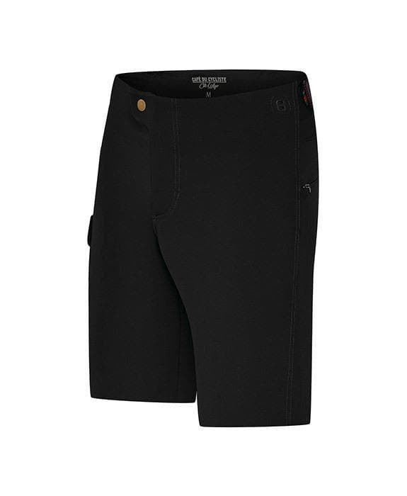 CAFE DU CYCLISTE Virginie Gravel Shorts - Black-Casual Shorts-