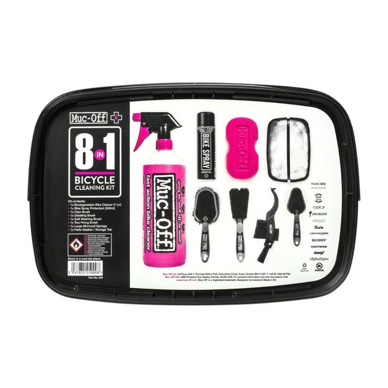 MUC OFF Cleaning Kit 8 in 1 - Maintenance-Cleaning Tools-5037835250008