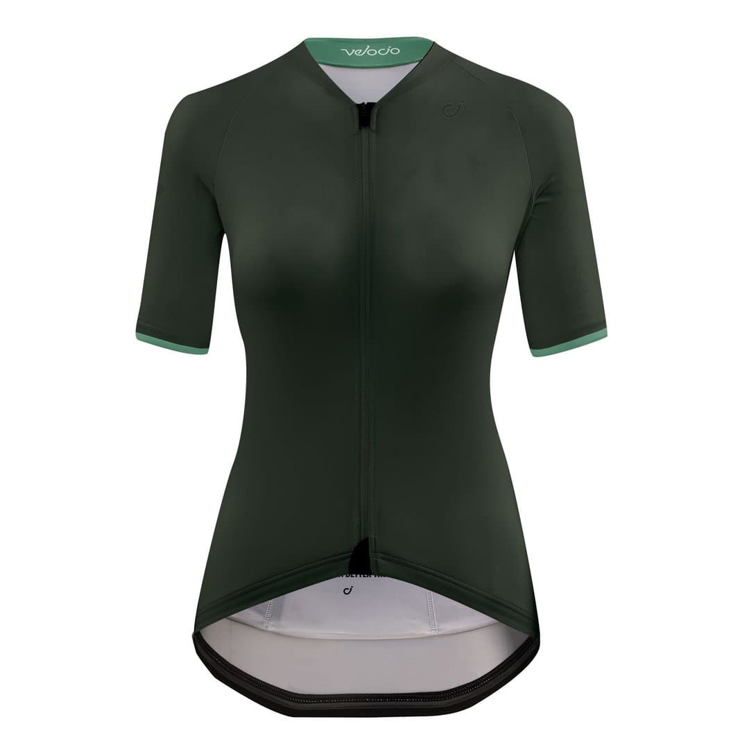 VELOCIO Signature Women Jersey - Dark Olive-Women Jerseys-