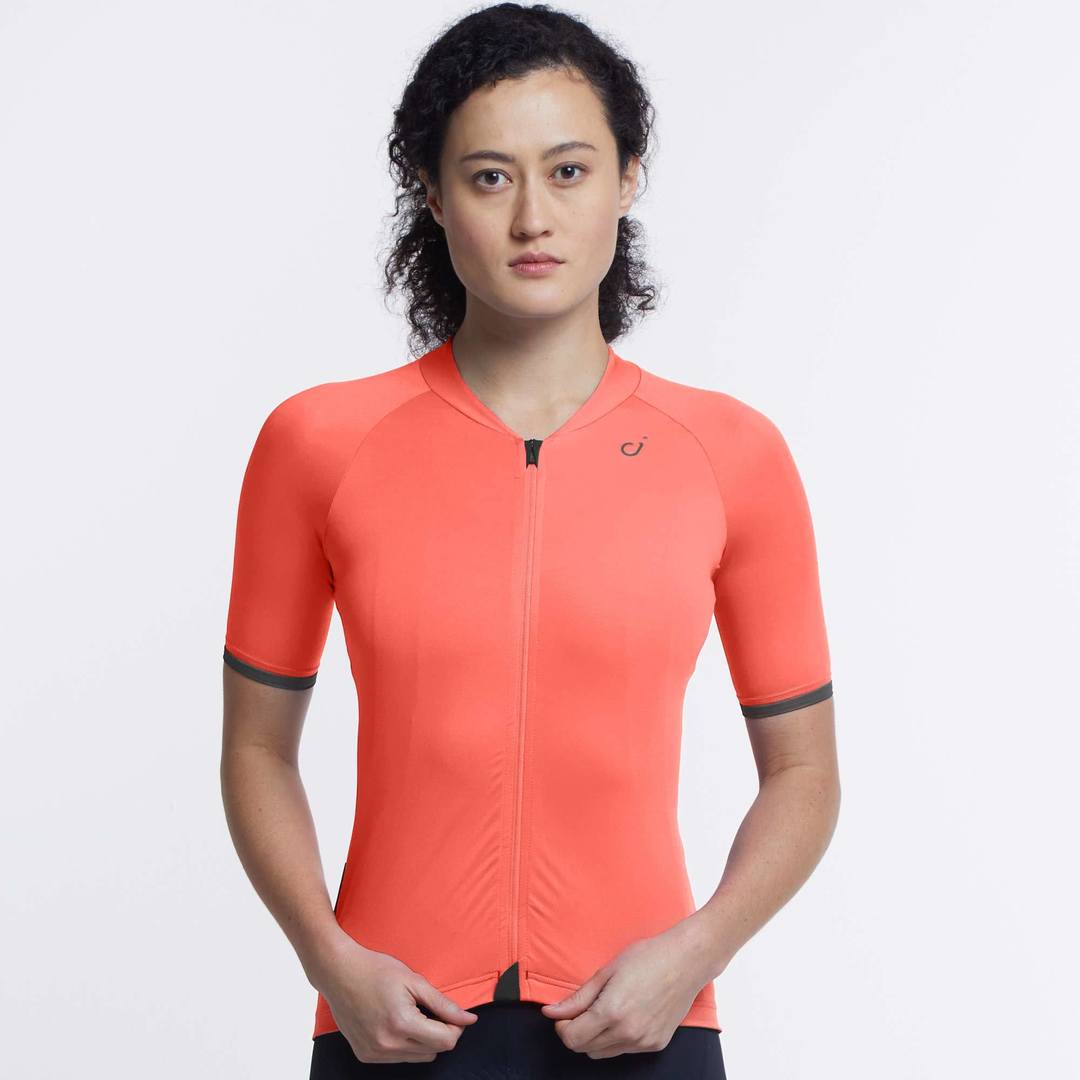 VELOCIO Signature Women Jersey - Coral-Women Jerseys-